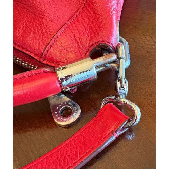 MARC by MARC JACOBS - "Too Hot to Handle" Red Leather Hobo  Shoulder/Crossbody🔥 - Picture 9 of 15